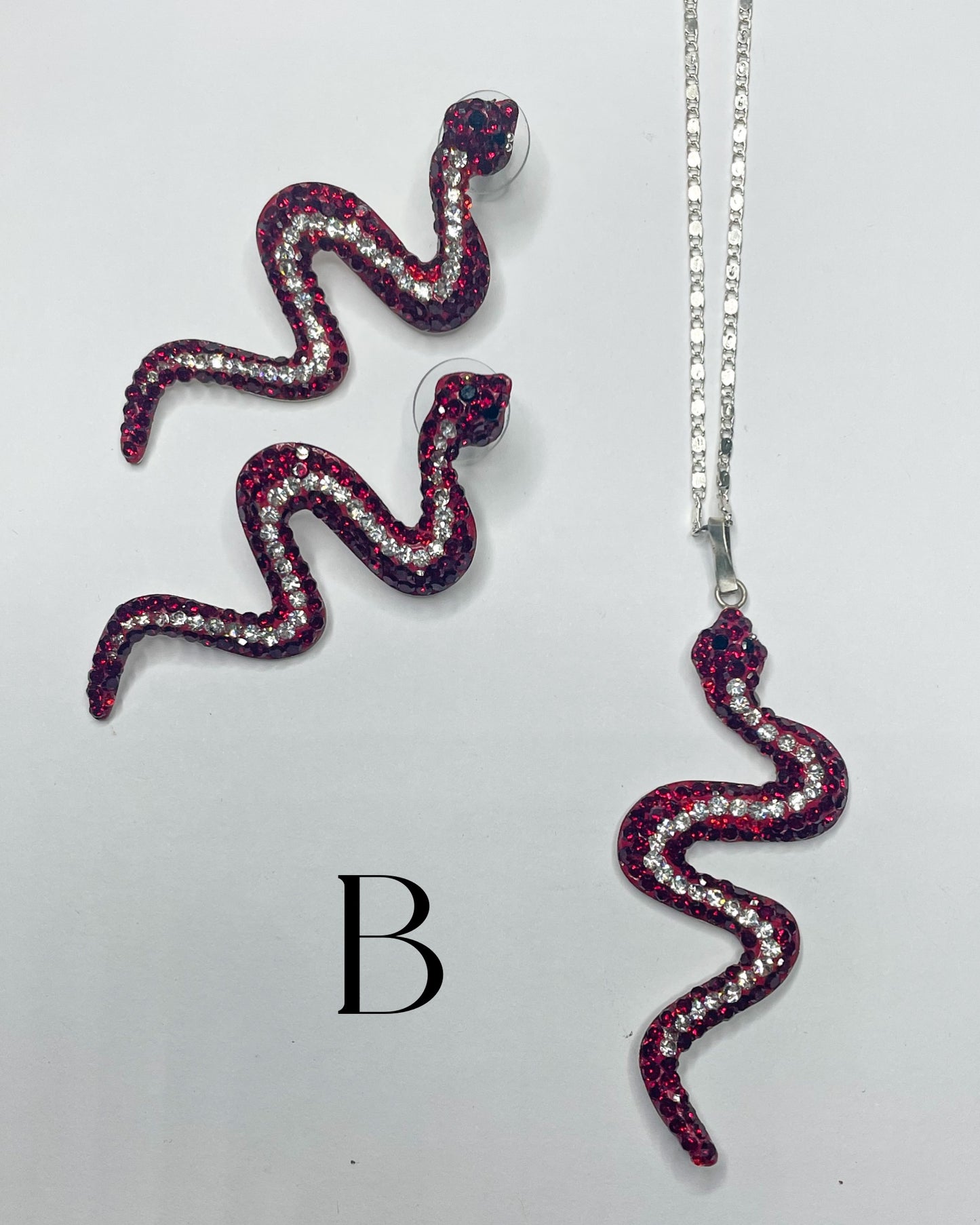 Mosaic Snake Sets-Solid Sterling Silver