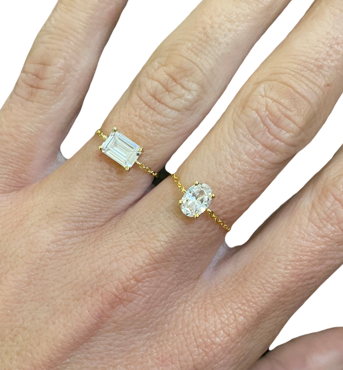 Bolo CZ Dainty Ring - Solid Sterling Silver