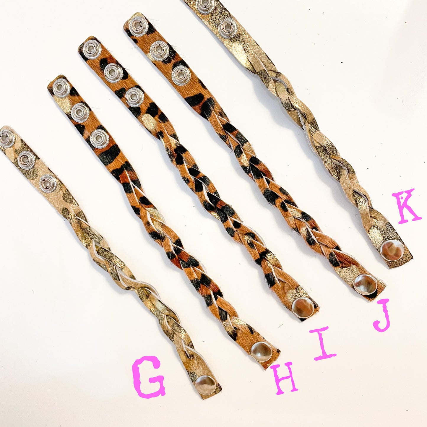 Twisted Leather Bracelets