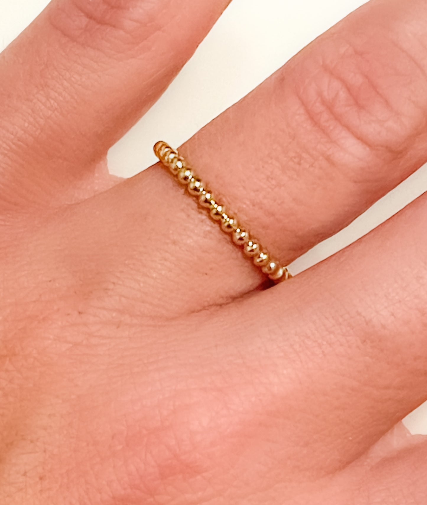 Bubble Adjustable Ring - 18k gold filled
