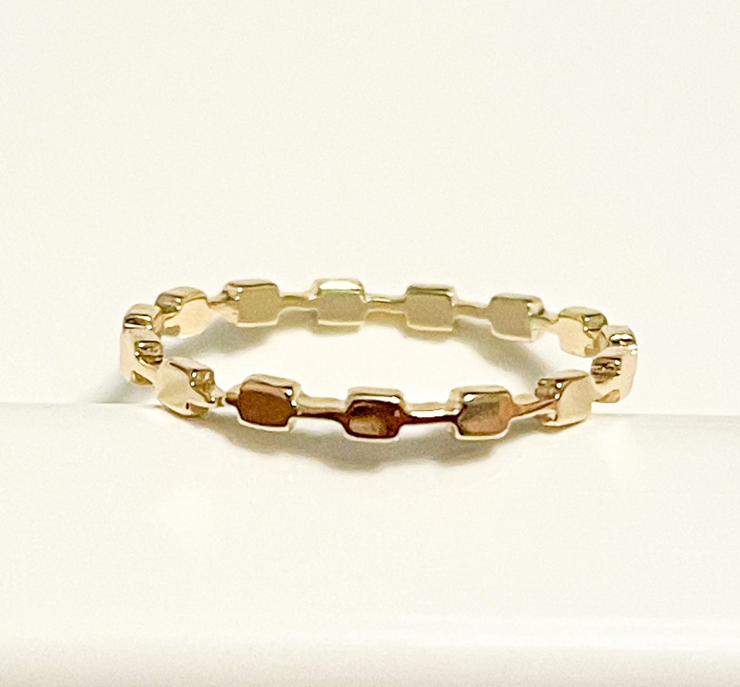 Jigsaw Ring Adjustable - 18k gold Filled