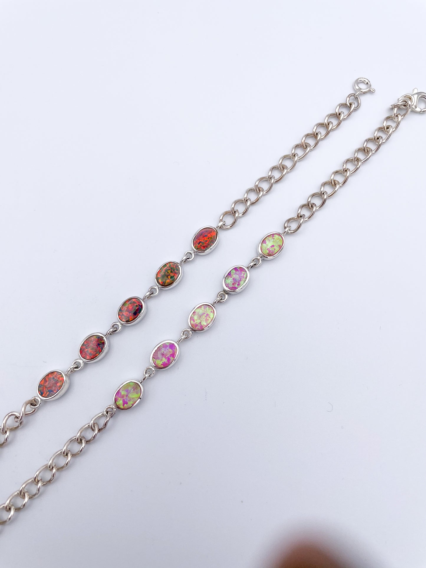 Opal Bracelet- Solid Sterling Silver