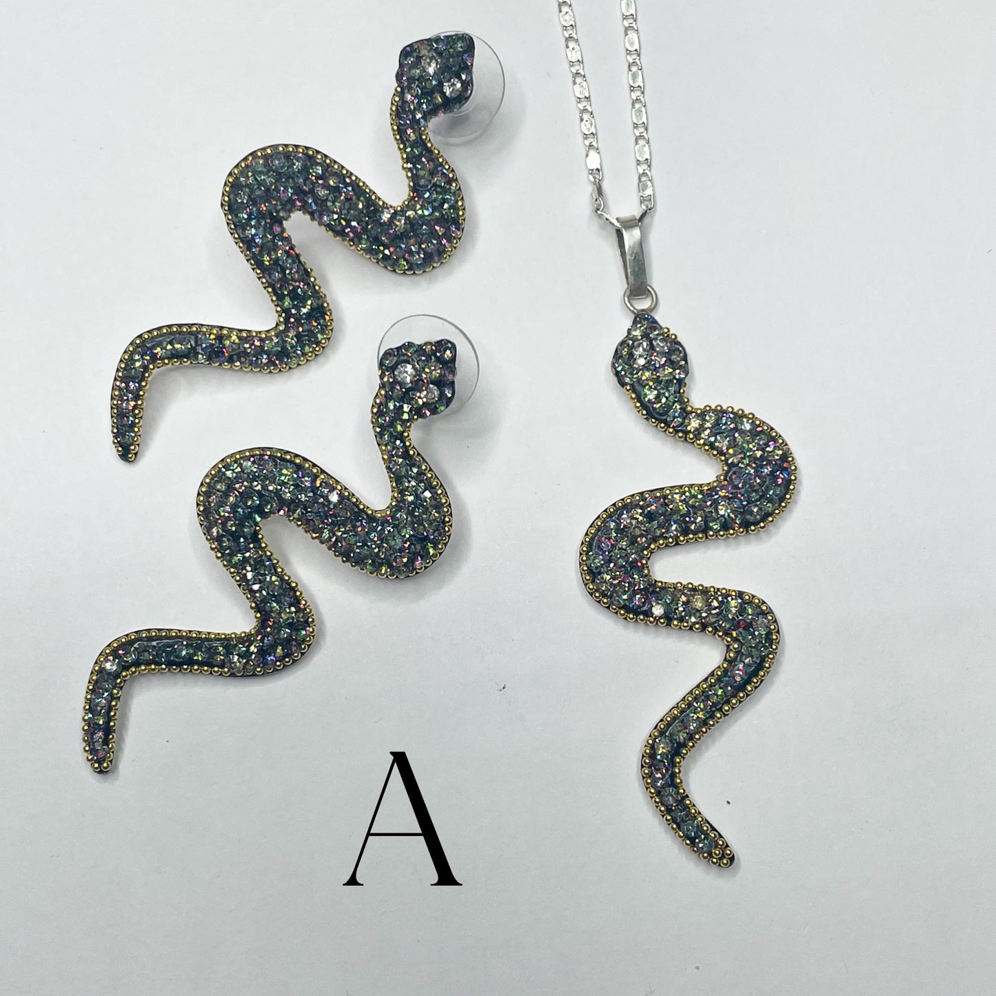 Mosaic Snake Sets-Solid Sterling Silver