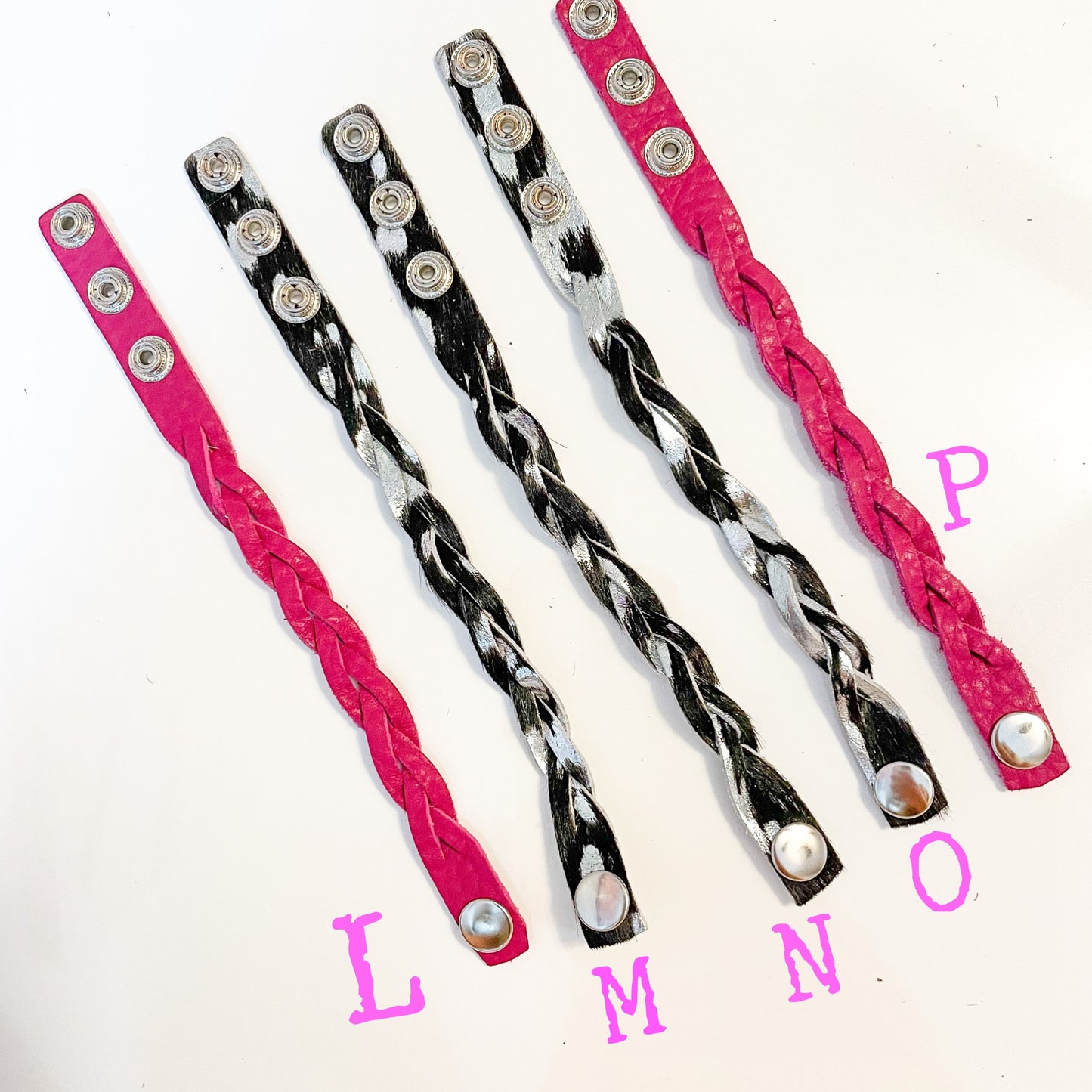 Twisted Leather Bracelets