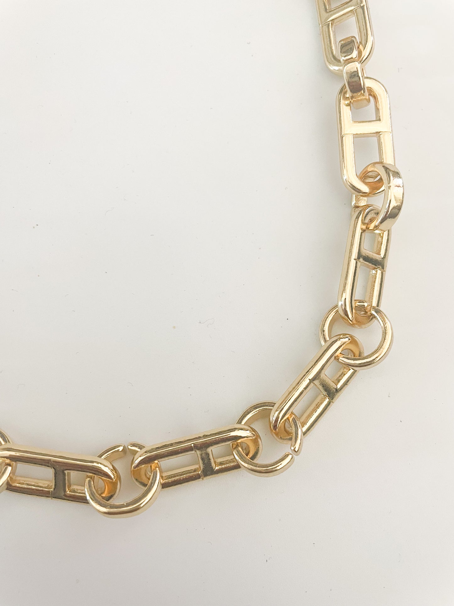 Double Chunky Link 18inch Chain - 18k Gold Filled