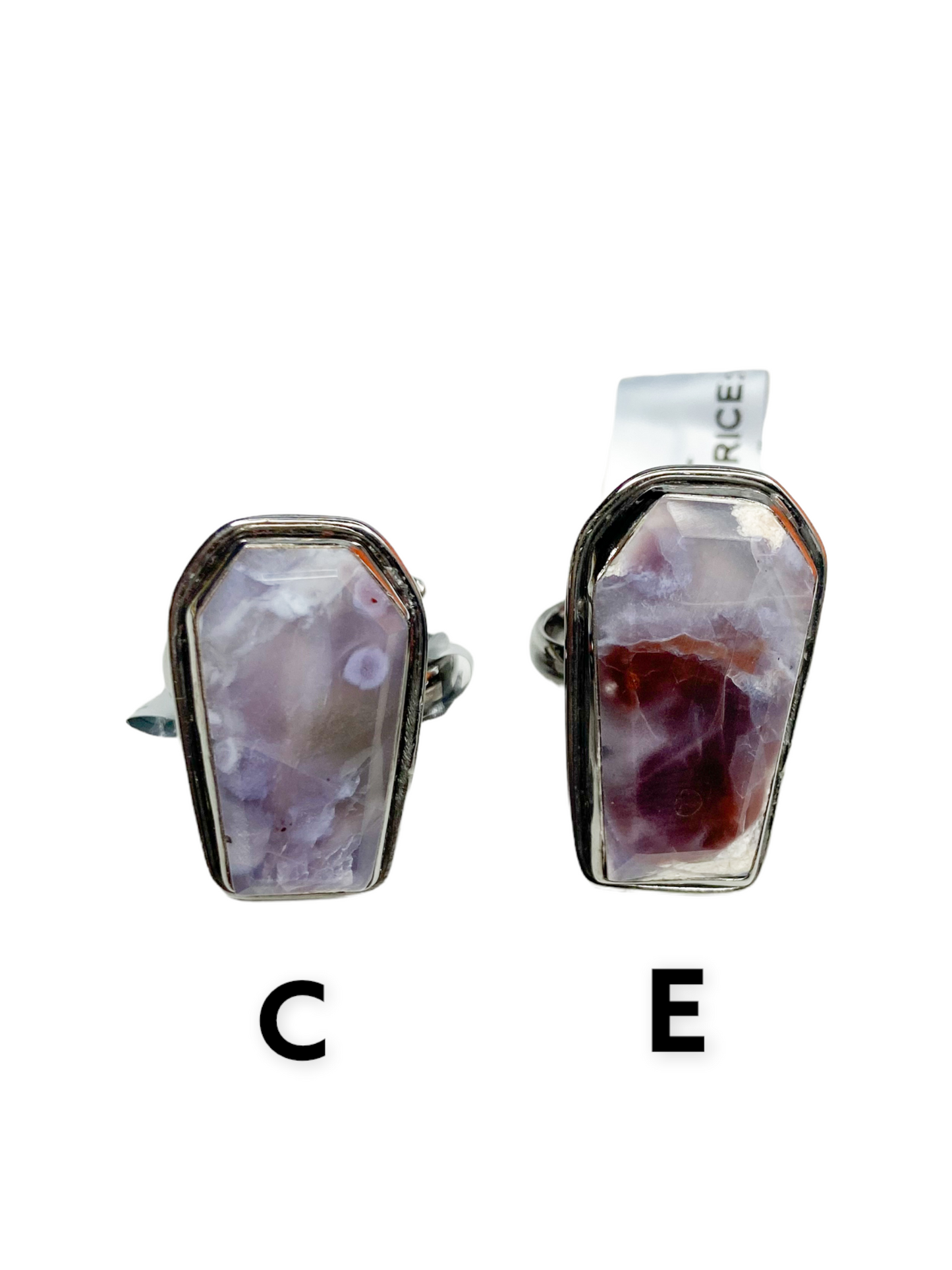 Morado Opal Lip Coffin Ring-Solid Sterling Silver