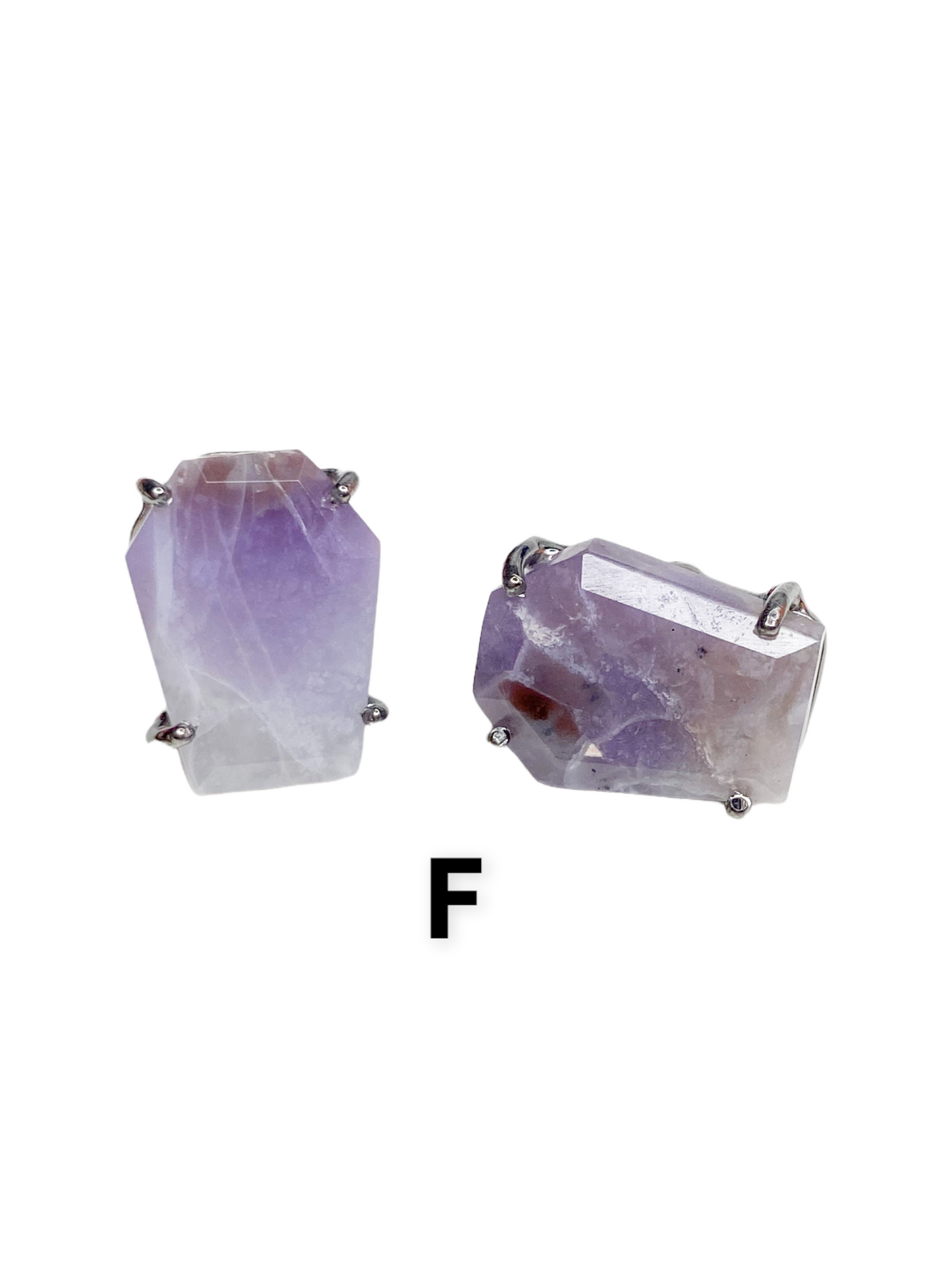 Morado Opal Coffin Studs-Solid Sterling Silver