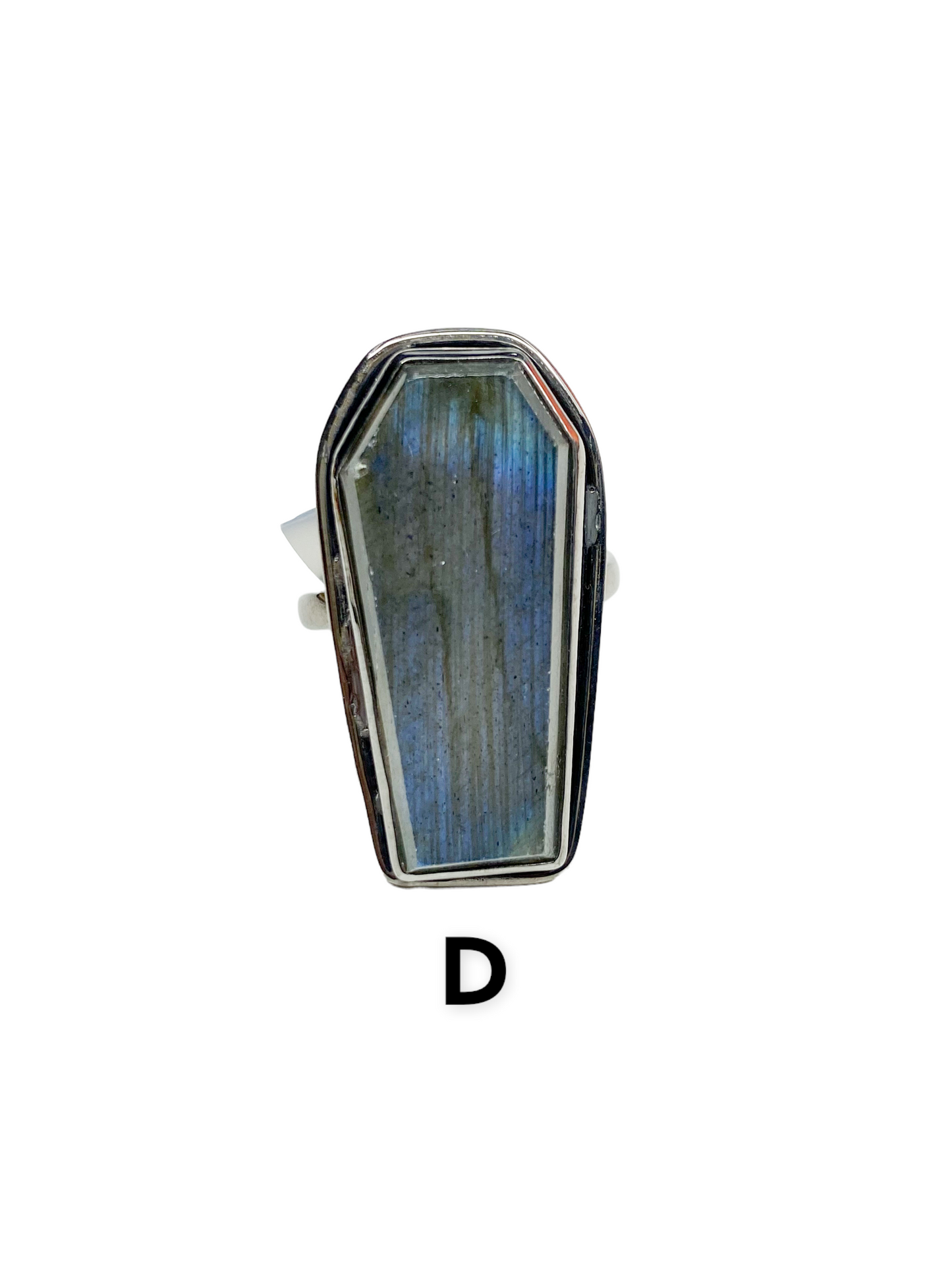 Labradorite Coffin W Lip Rings - SSS