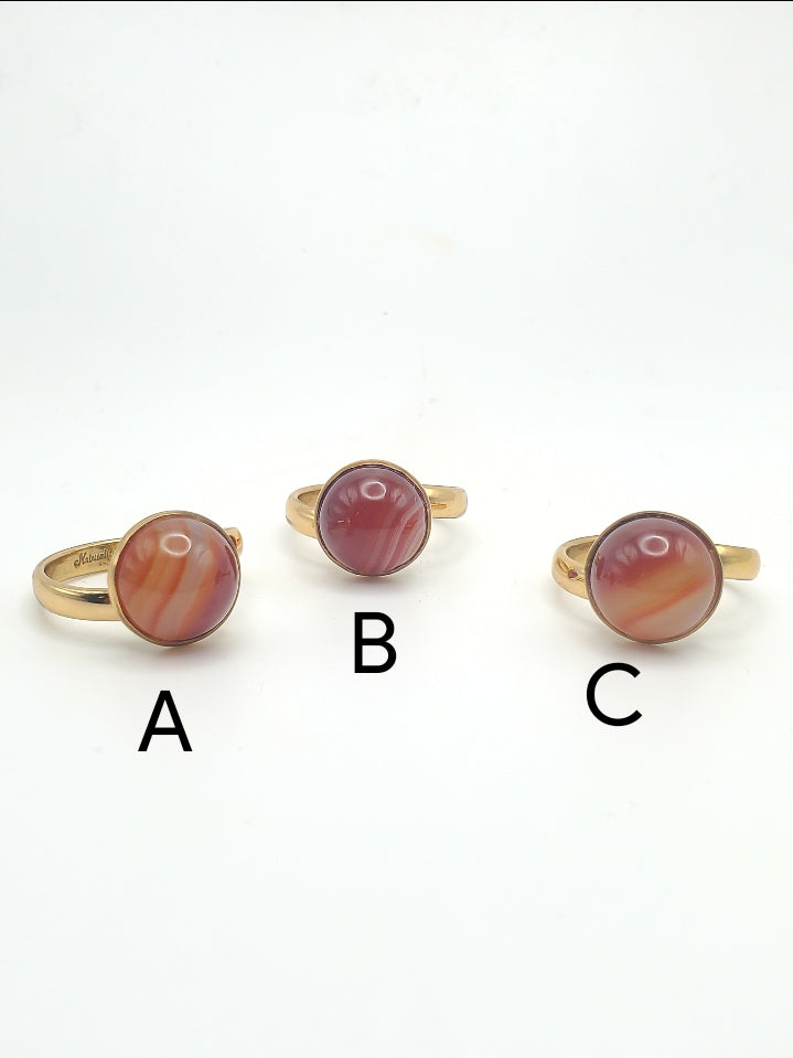 Dainty Red Polka Dot Assorted Rings - Alchemia