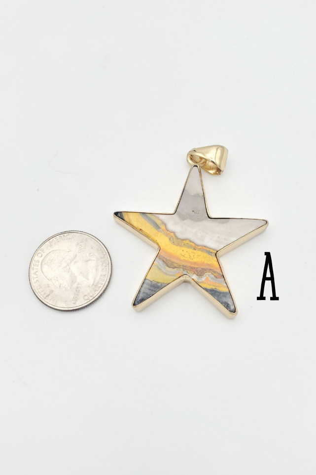 Bumblebee Jasper Star Pendant - Alchemia