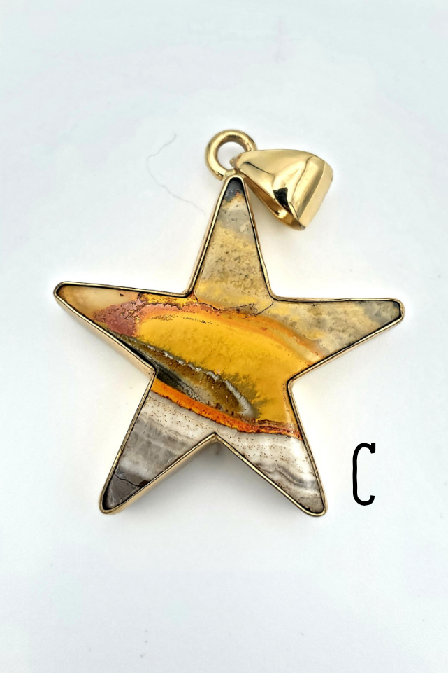 Bumblebee Jasper Star Pendant - Alchemia