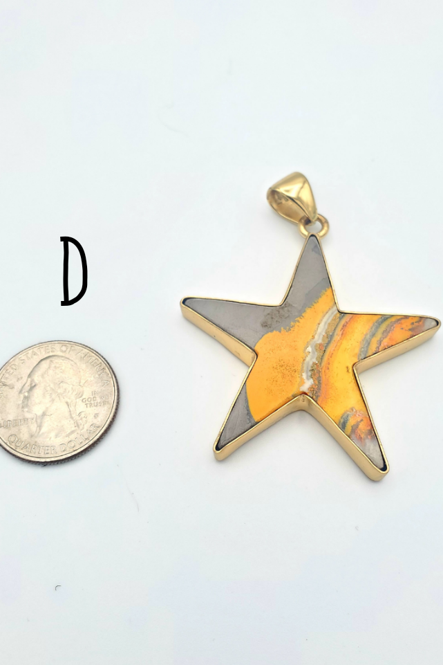 Bumblebee Jasper Star Pendant - Alchemia