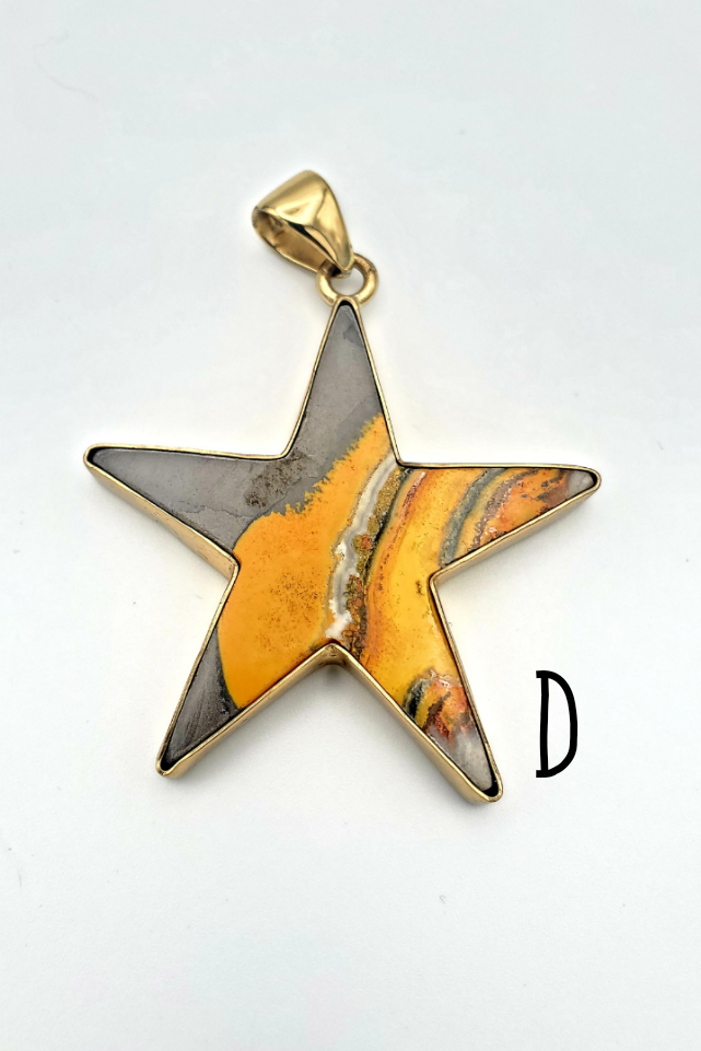 Bumblebee Jasper Star Pendant - Alchemia