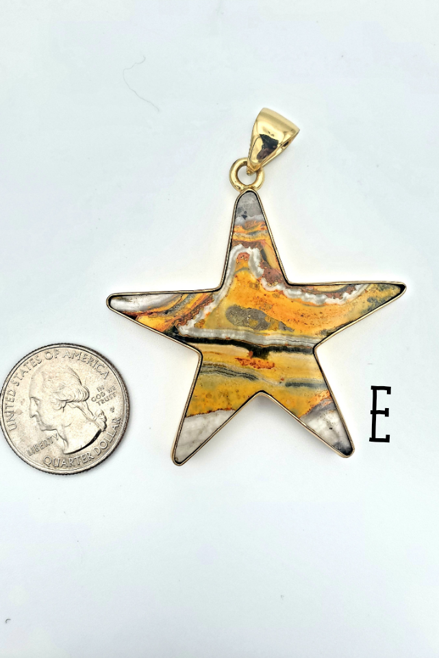 Bumblebee Jasper Star Pendant - Alchemia