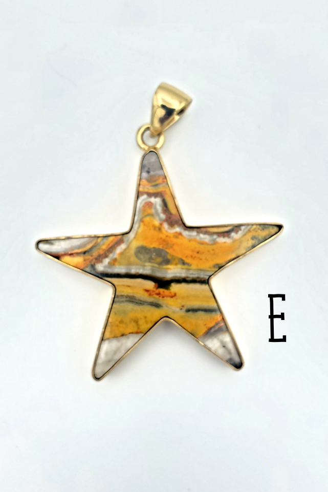 Bumblebee Jasper Star Pendant - Alchemia