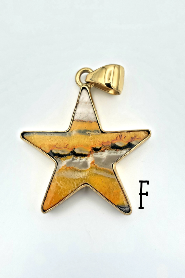Bumblebee Jasper Star Pendant - Alchemia