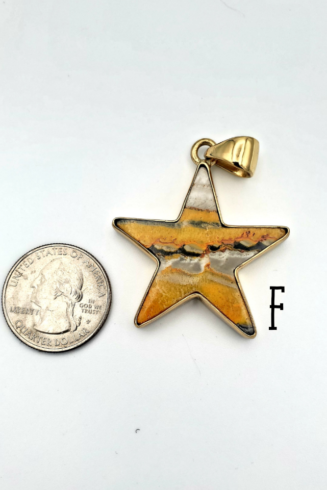 Bumblebee Jasper Star Pendant - Alchemia