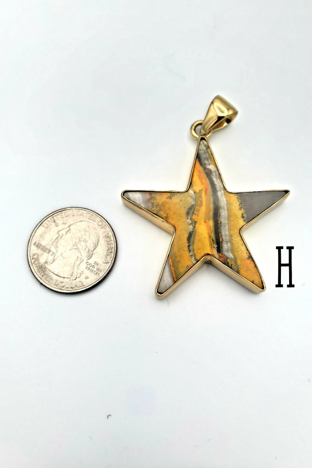 Bumblebee Jasper Star Pendant - Alchemia