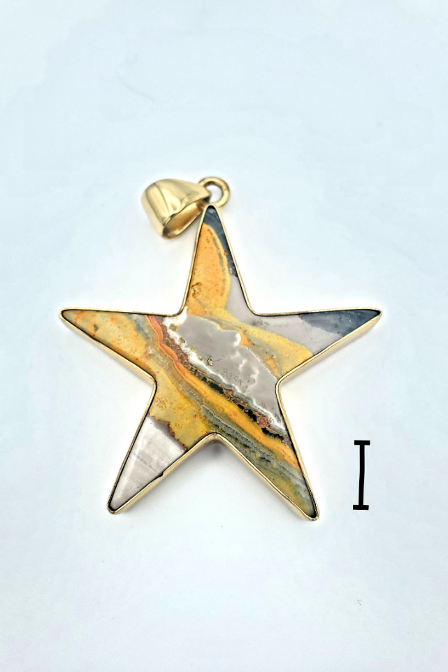 Bumblebee Jasper Star Pendant - Alchemia