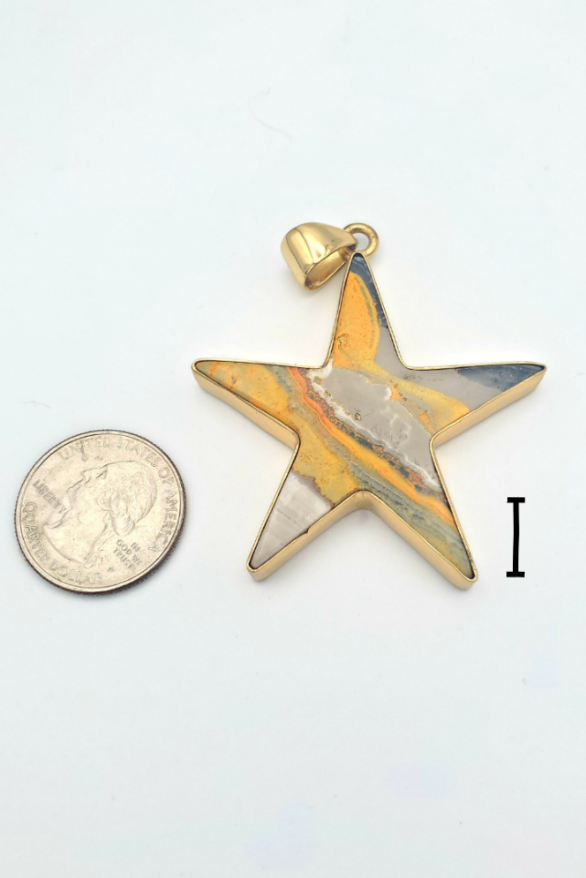 Bumblebee Jasper Star Pendant - Alchemia