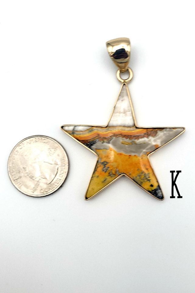 Bumblebee Jasper Star Pendant - Alchemia