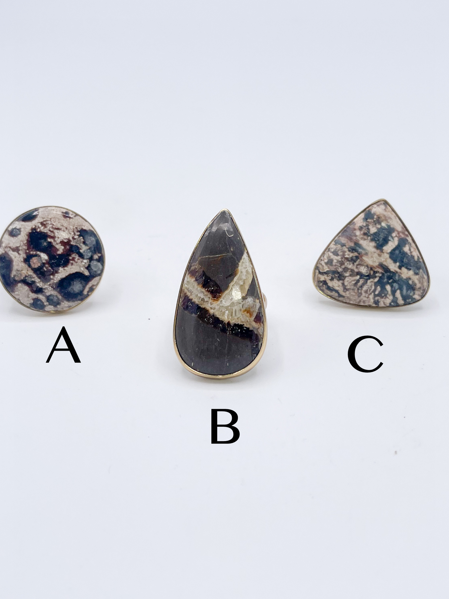 Jasper Mix of Adjustable Rings-Alchemia
