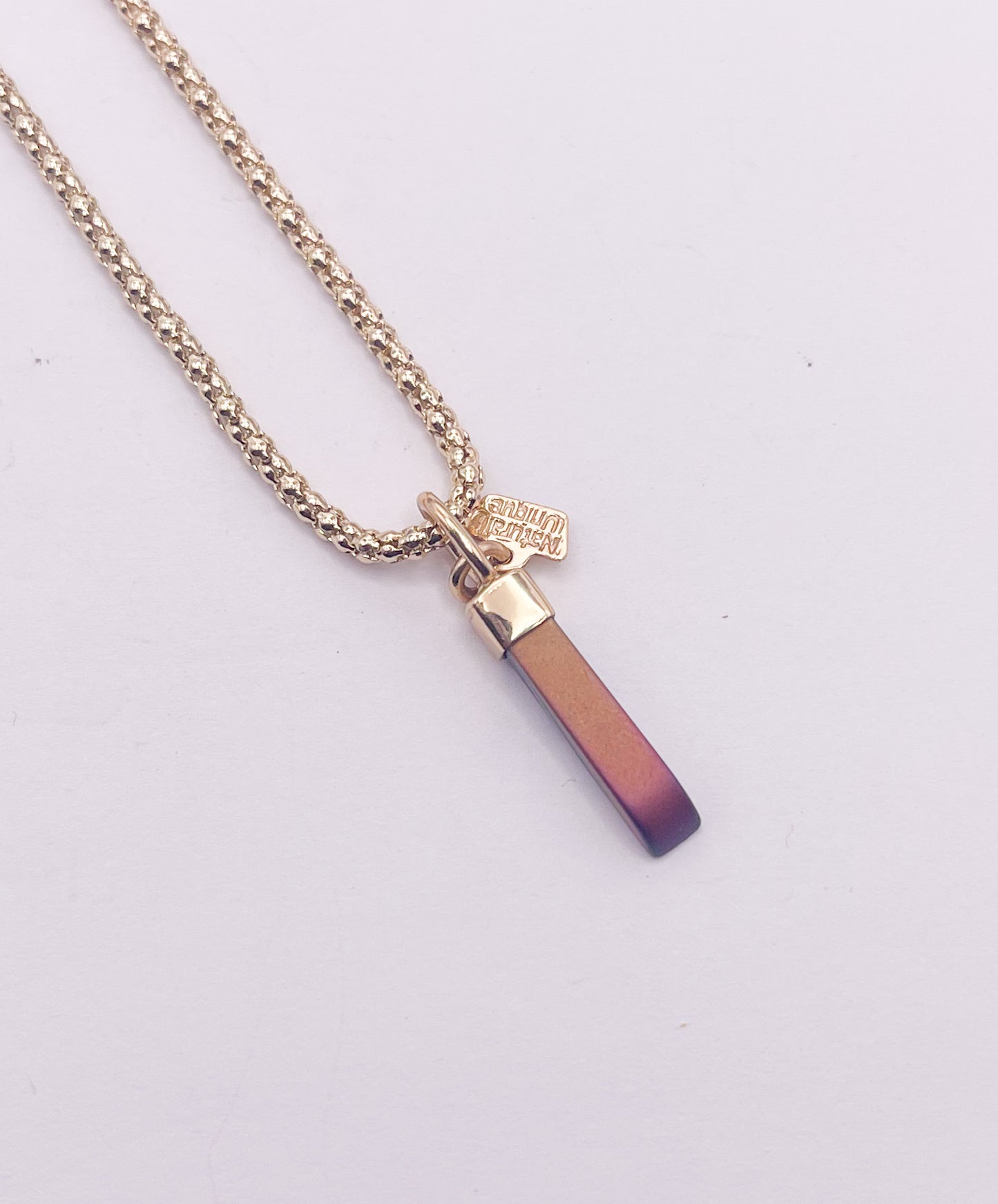 Treated Quartz Point Pendant-Alchemia