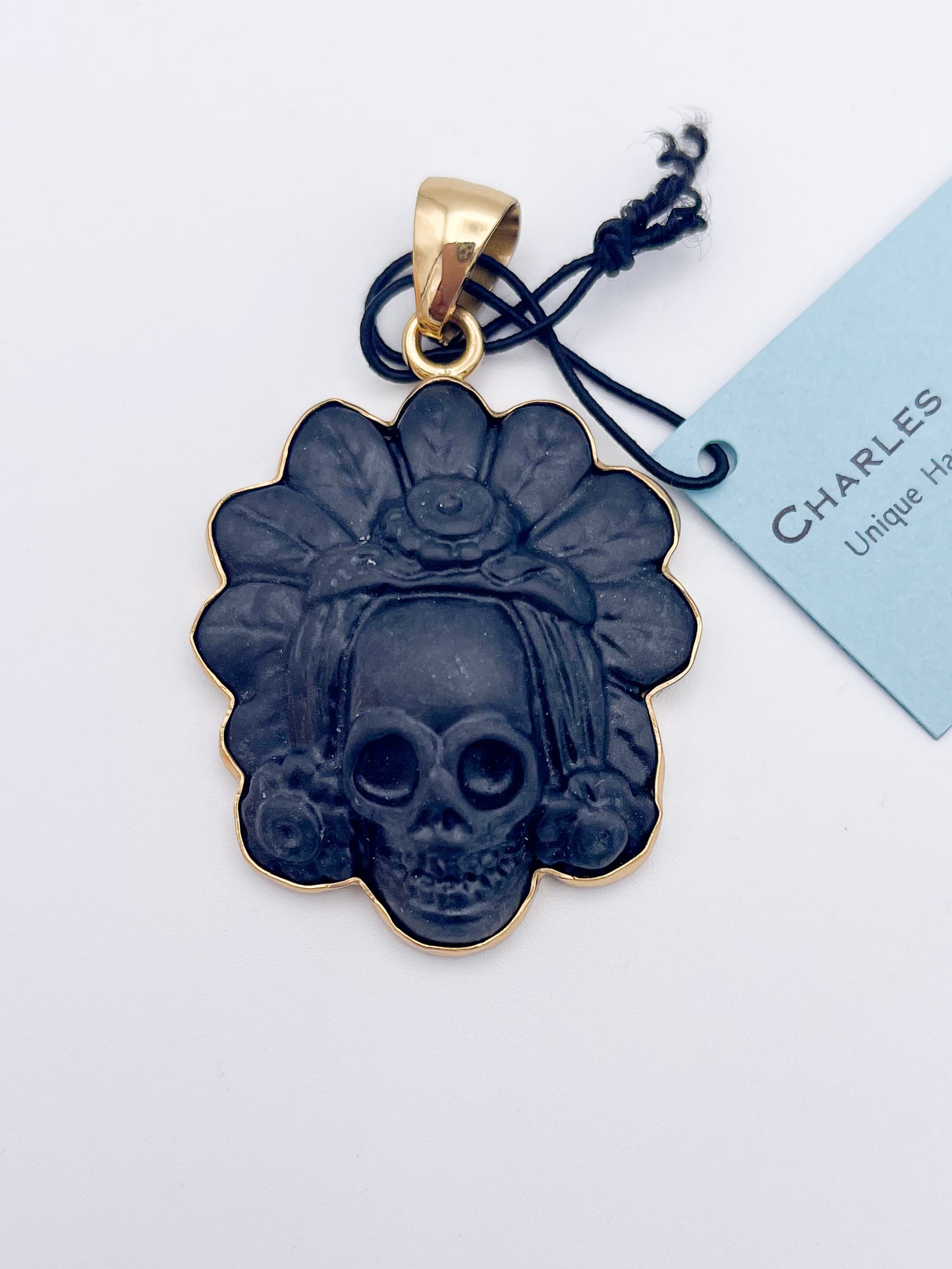 Aztec Obsidain Pendant-Alcehmia