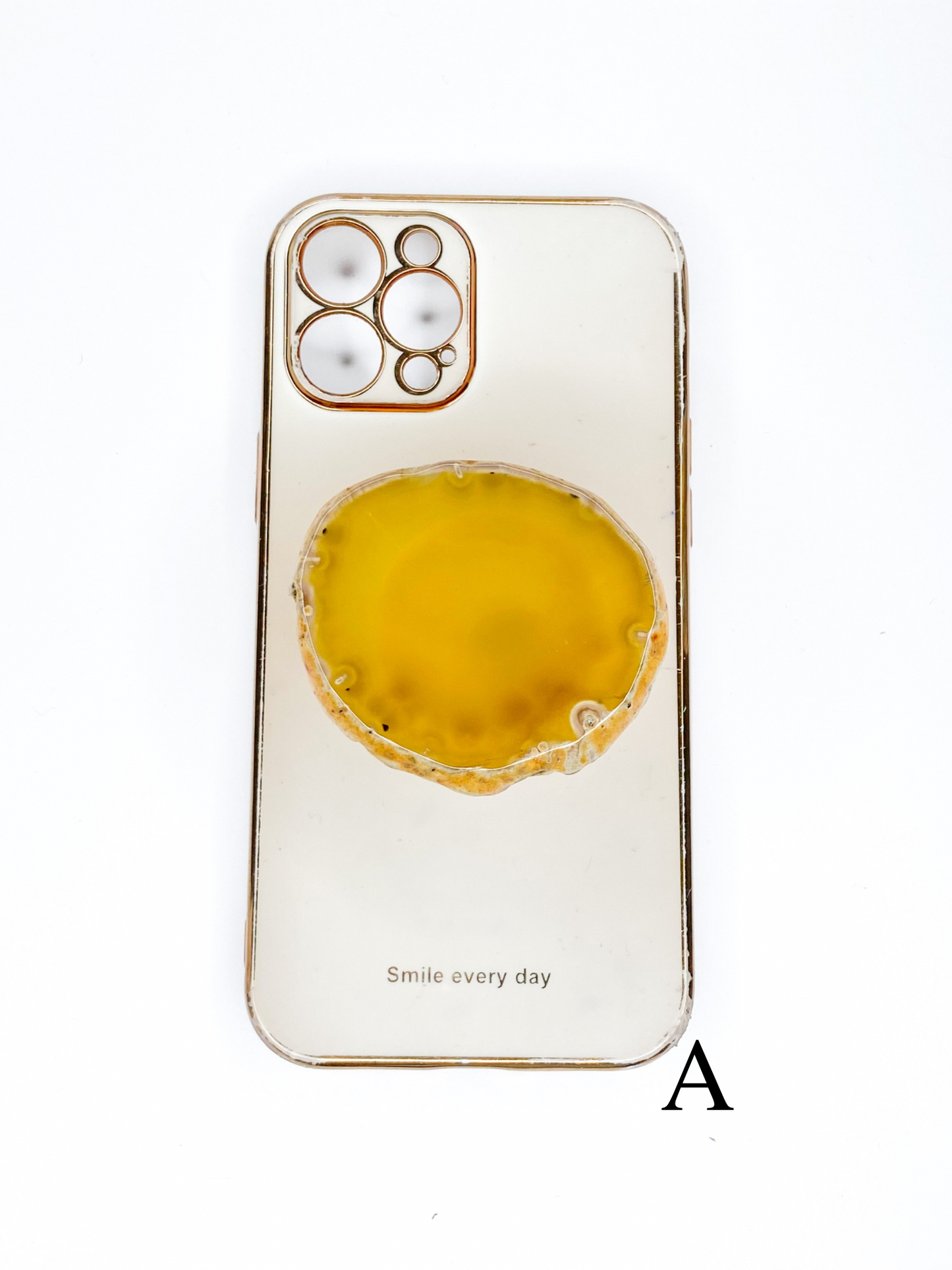 Yellow Raw Phone Stone
