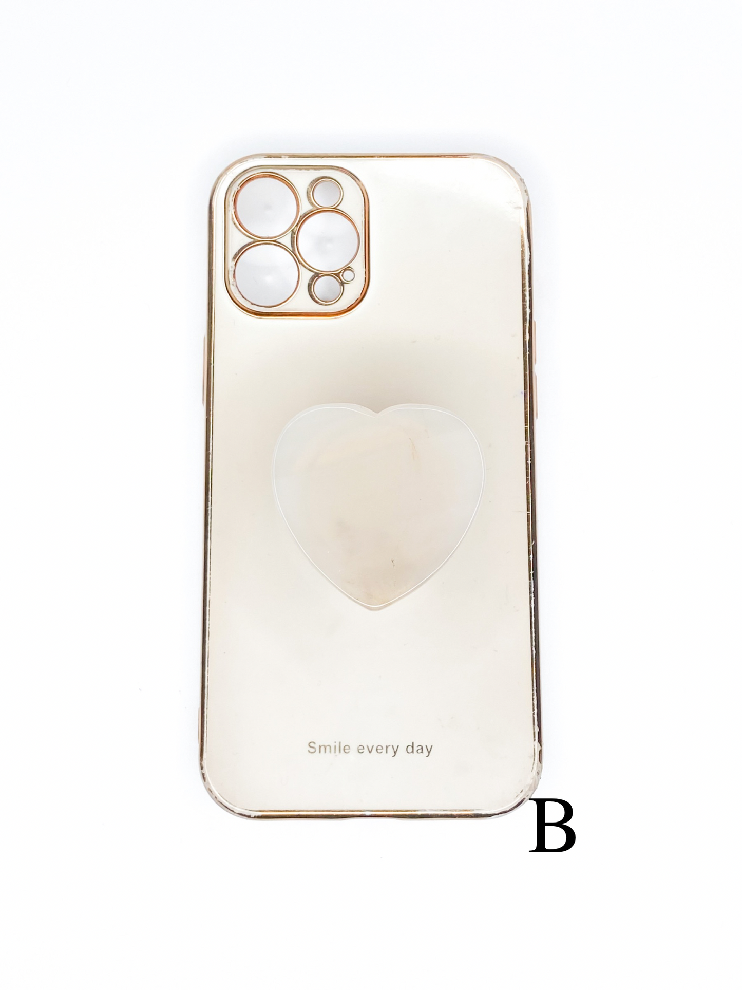 Grey Heart Phone Stone