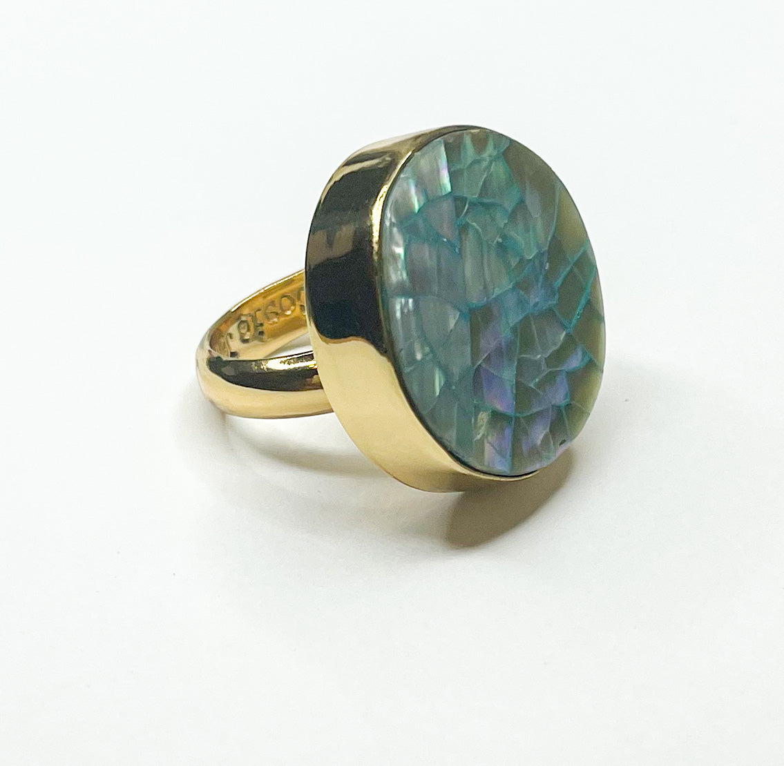 Polka Dot Abalone Ring-Alchemia