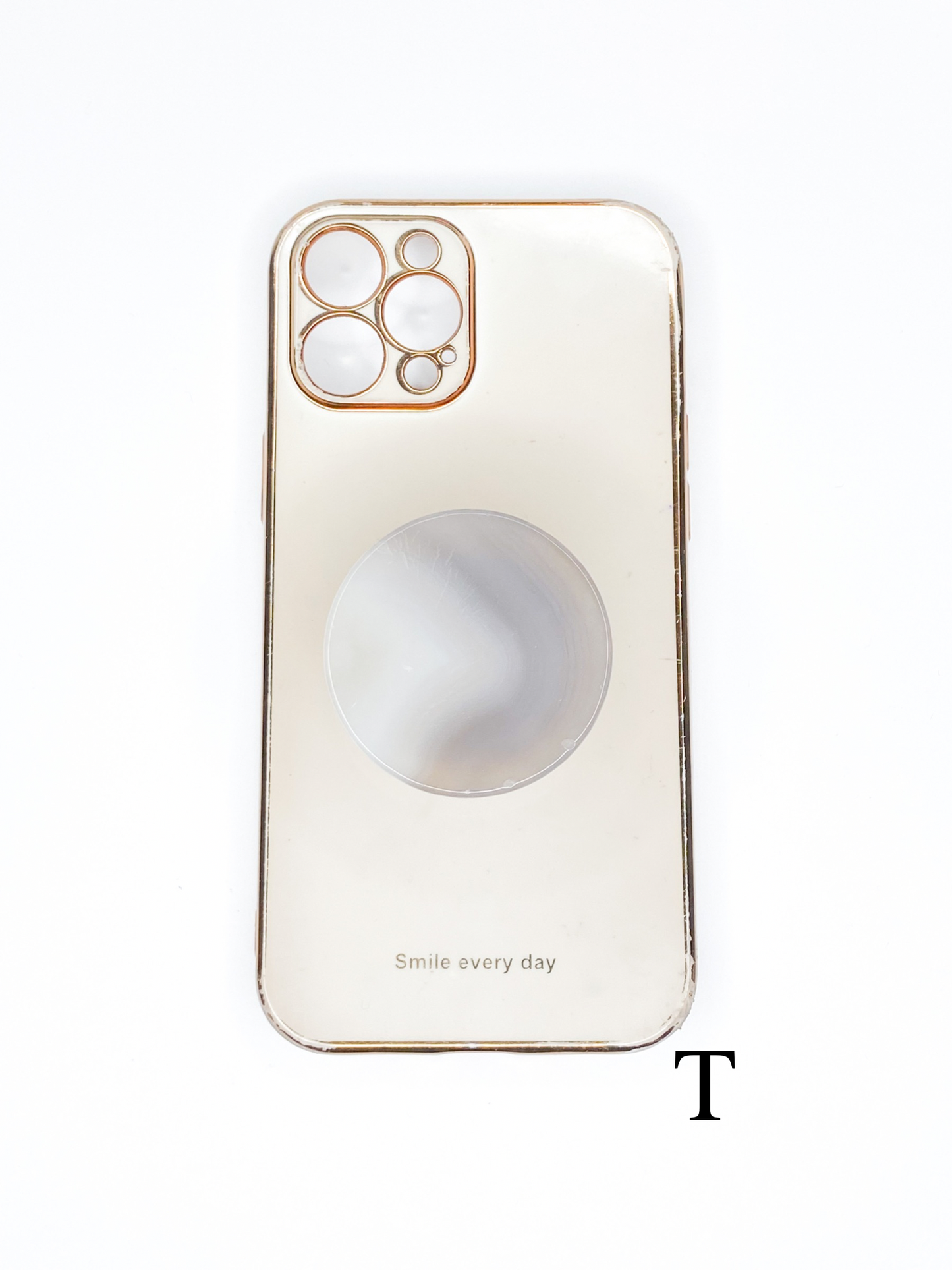 Grey Round Phone Stone