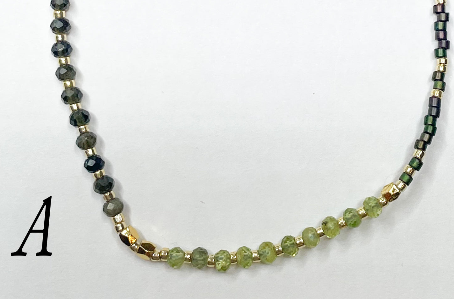 Natural Stone Japanese Seed Beads Miyuki - Bolo Bracelet