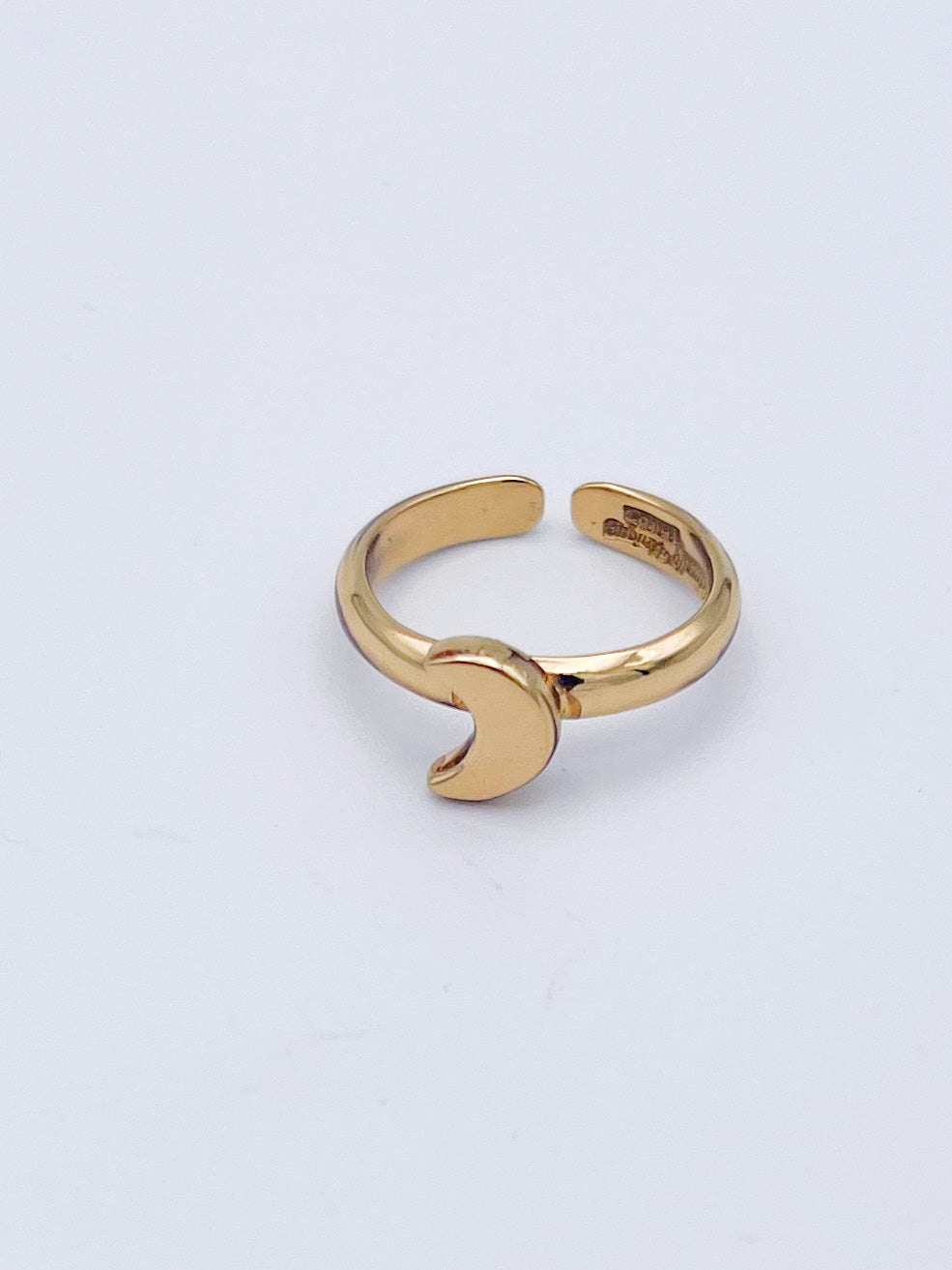 Dainty Moon Adjustable Ring-Alchemia