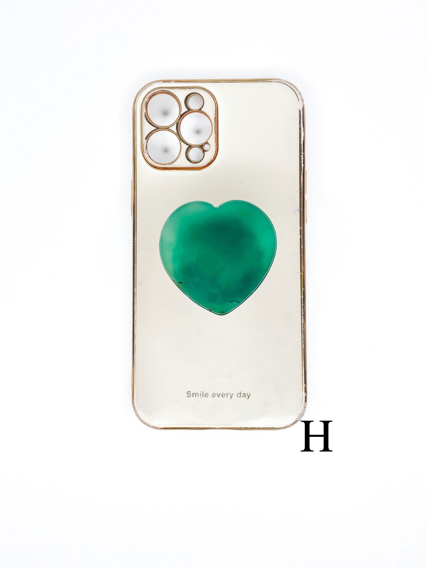 Green Heart Phone Stone