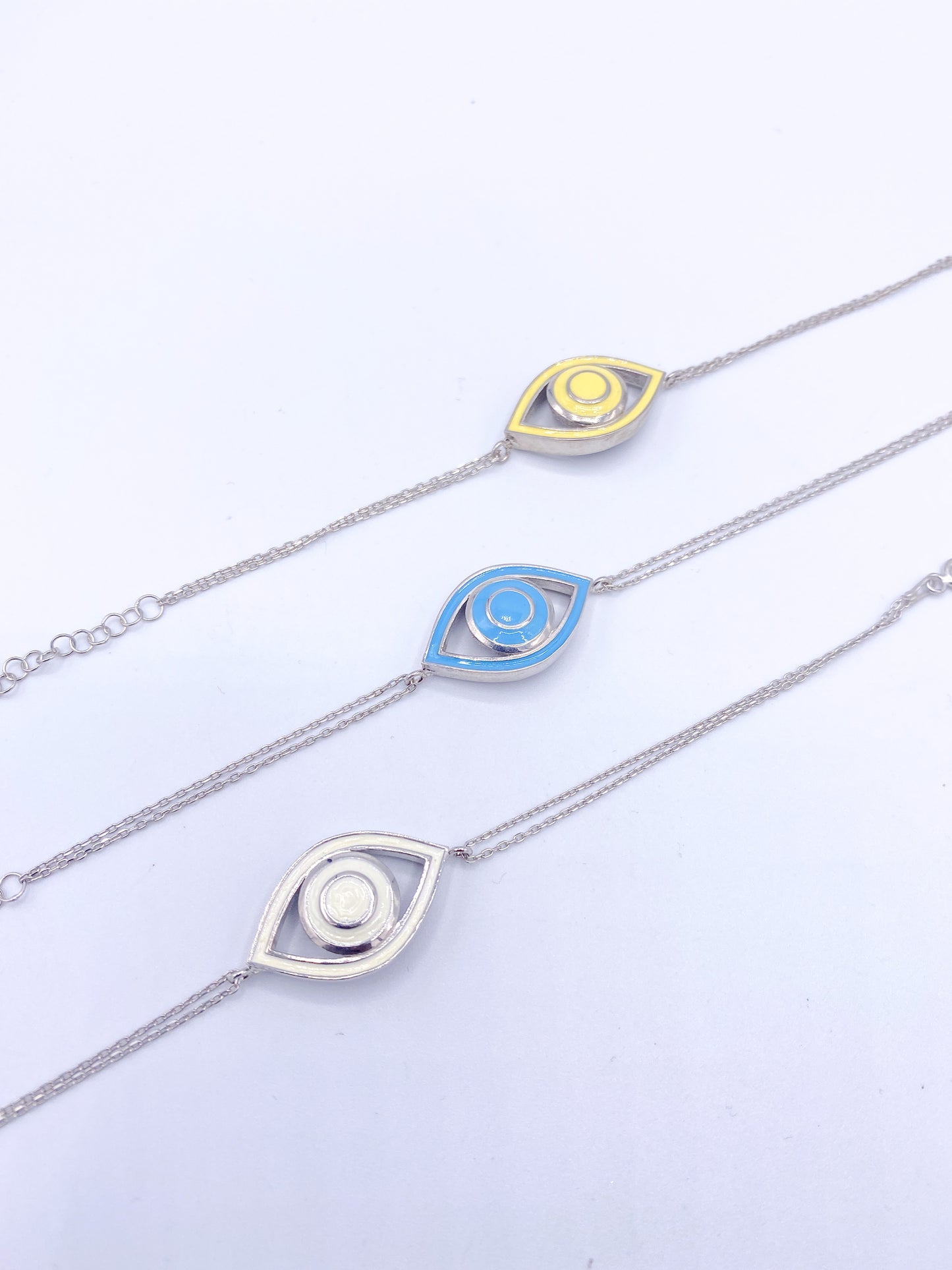 Evil Eye Bracelet - Solid Sterling Silver