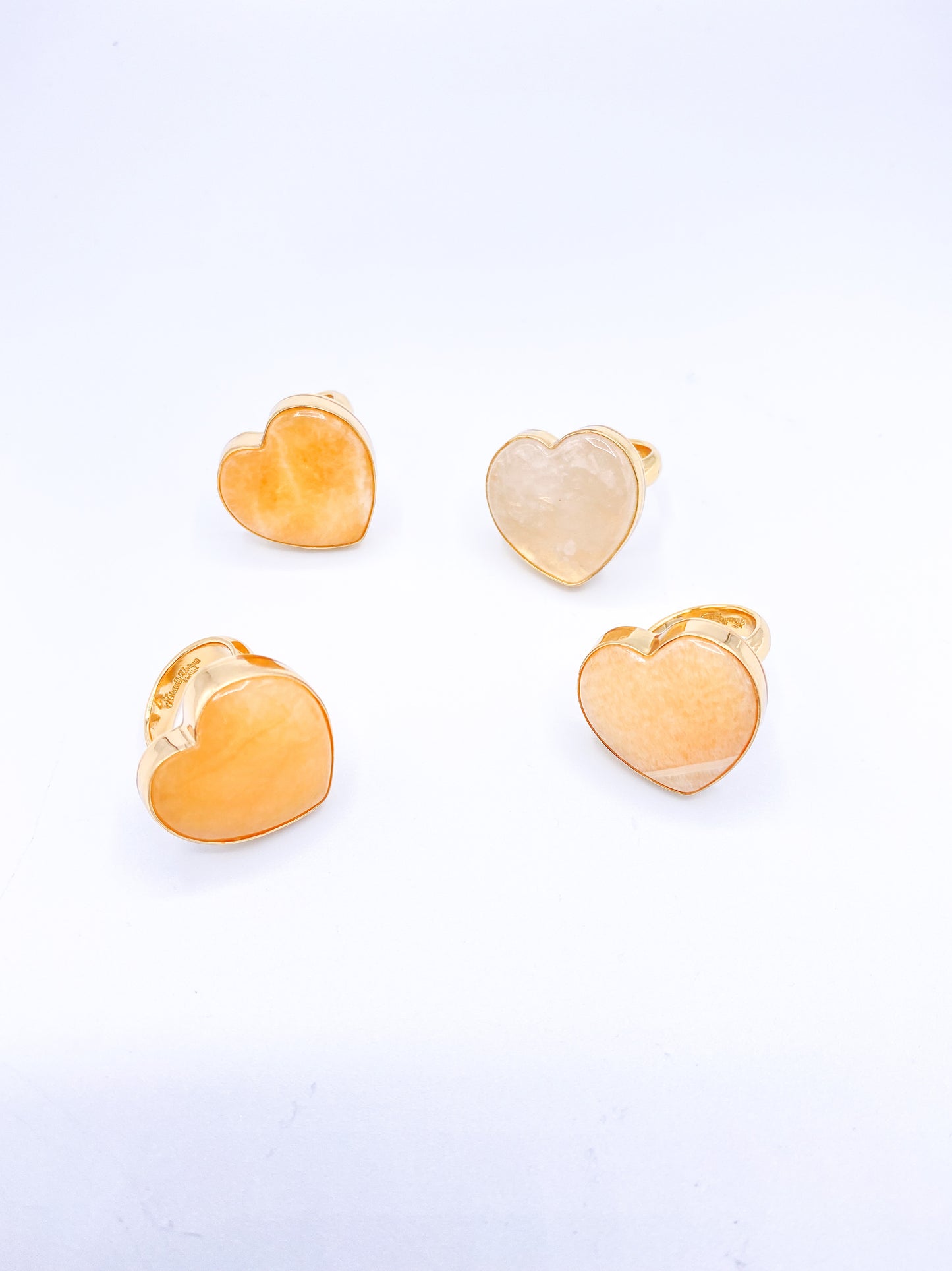 Peach Quartz Heart Ring- Alchemia