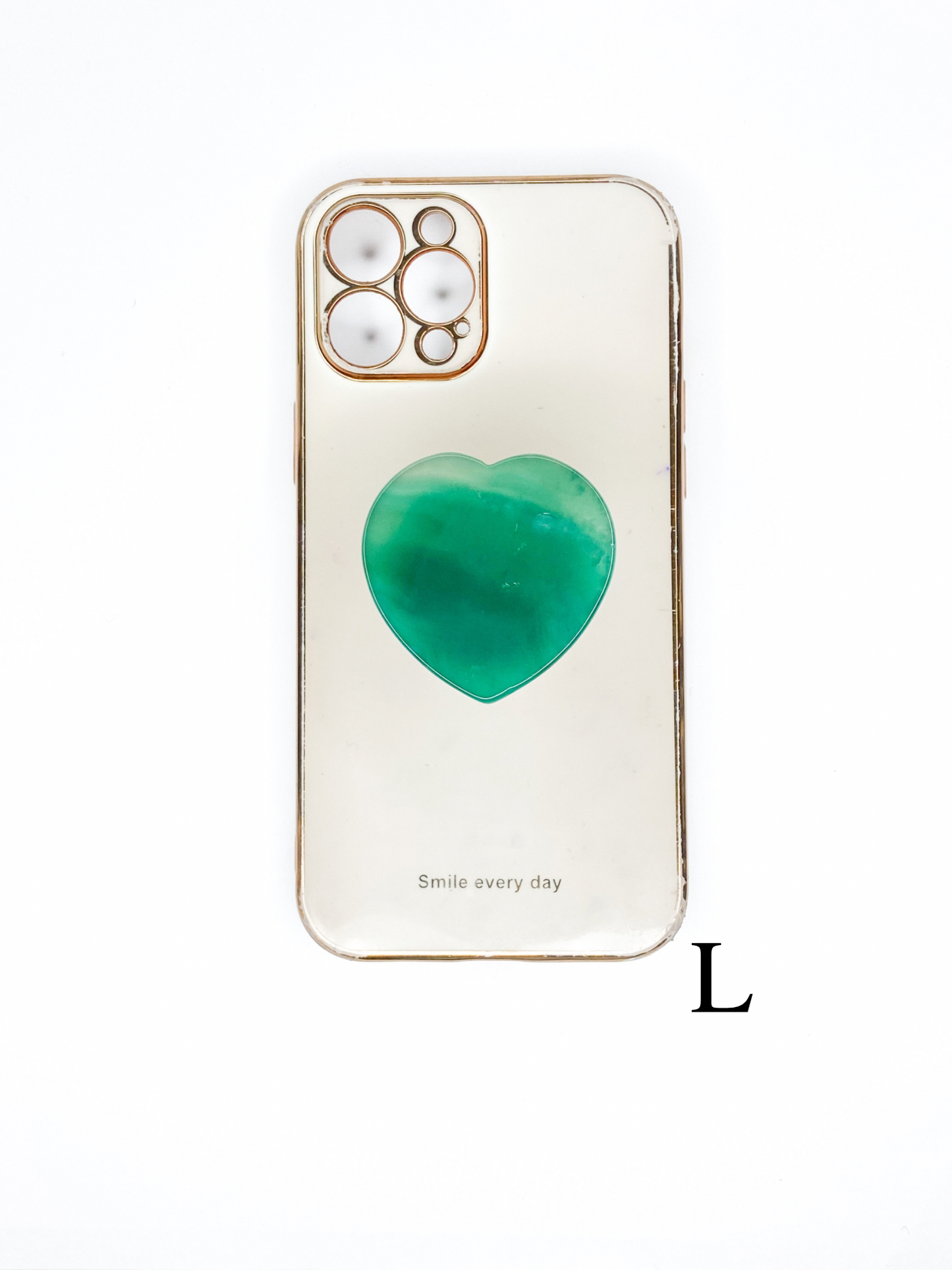 Green Heart Phone Stone