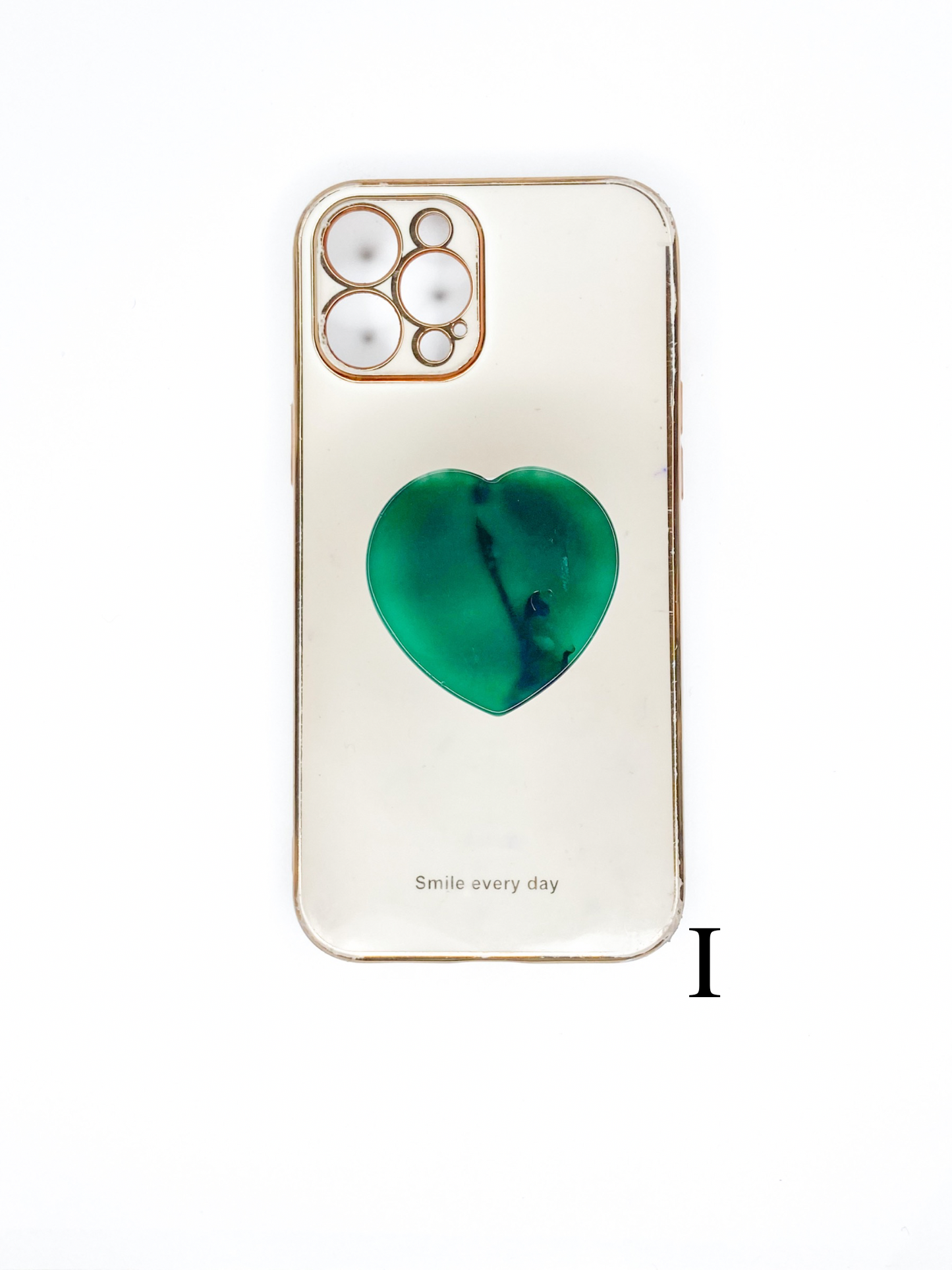 Green Heart Phone Stone