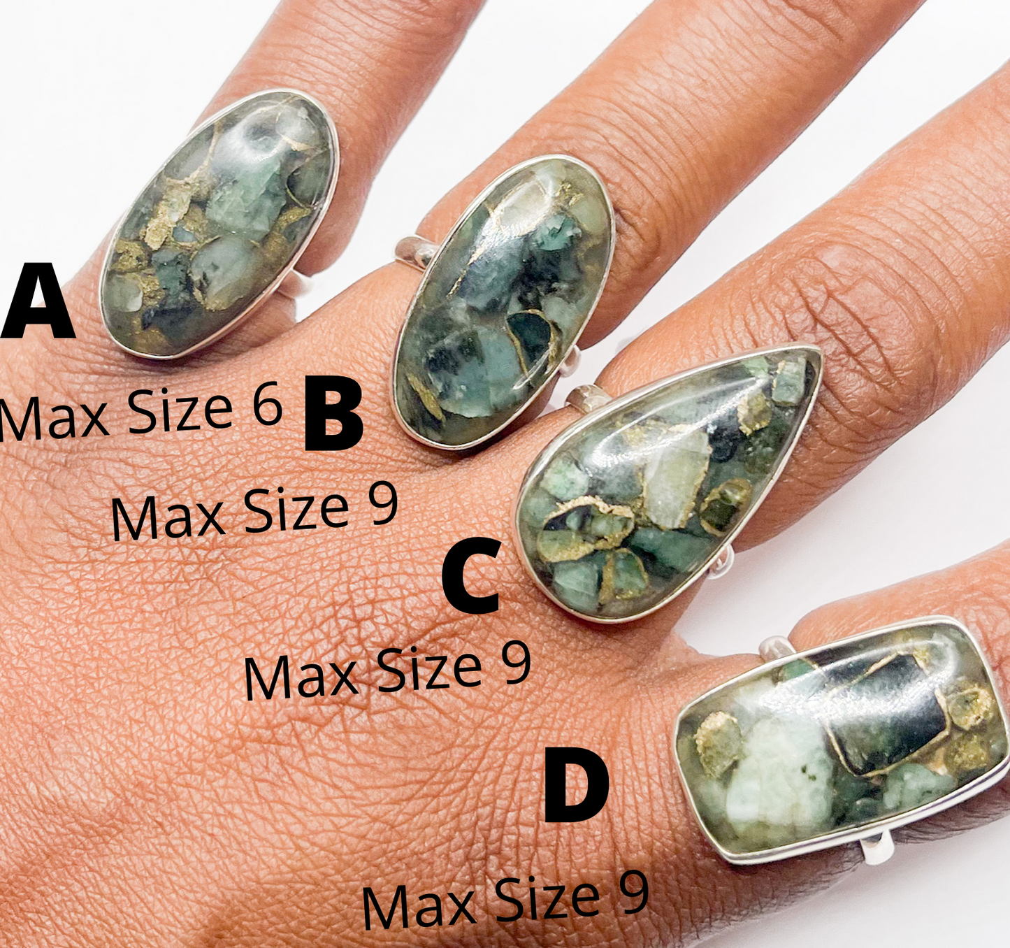 Seraphinite Ring W Bronzer Mix-Solid Sterling Silver