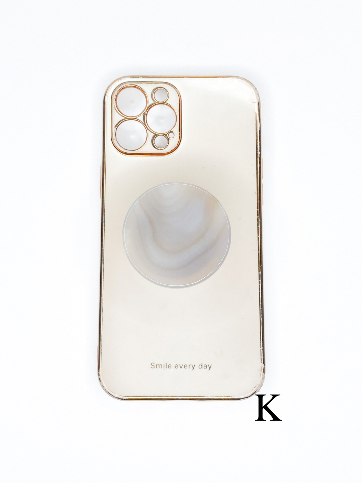 Grey Round Phone Stone