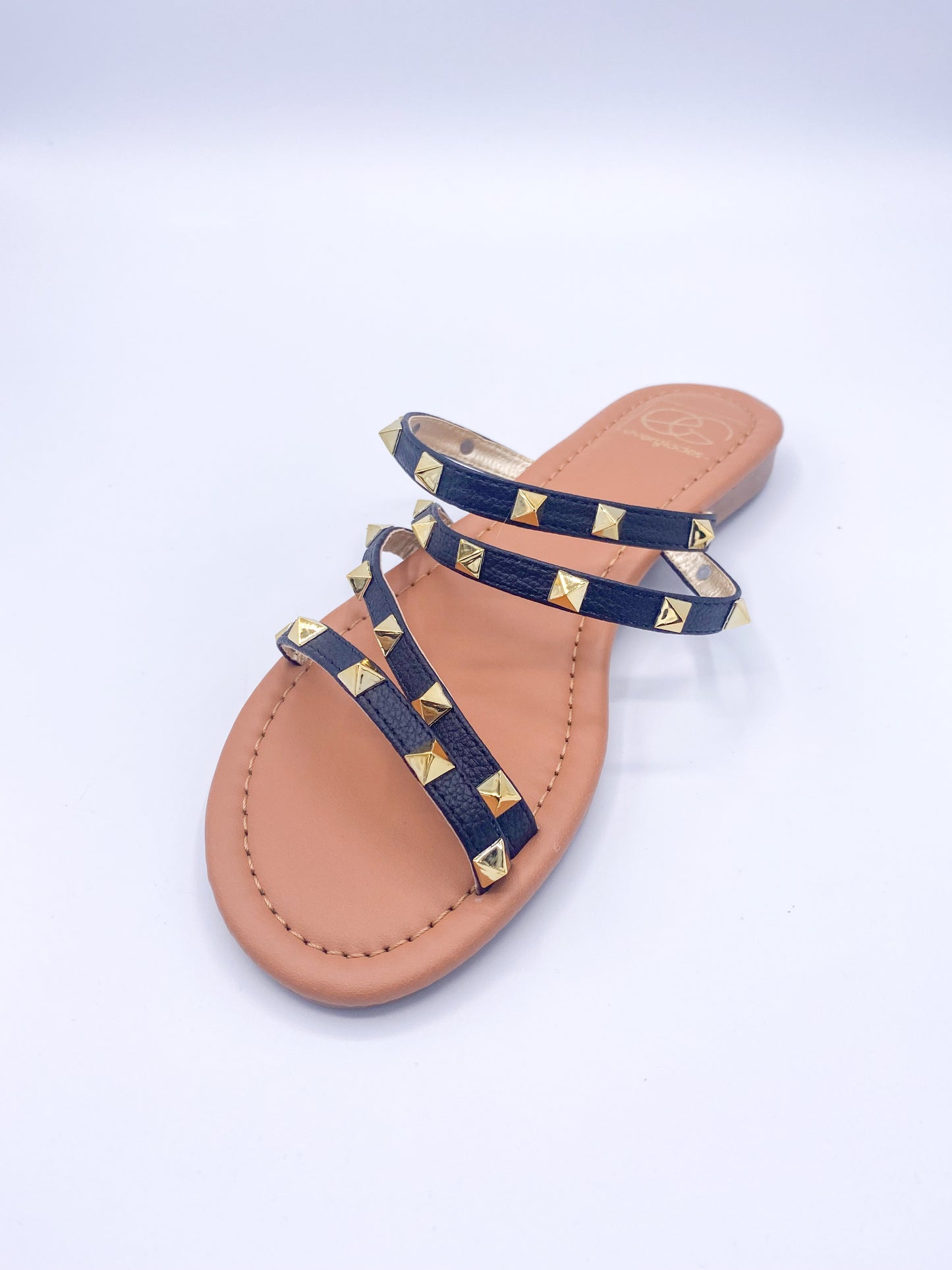 Black w studs Sandles