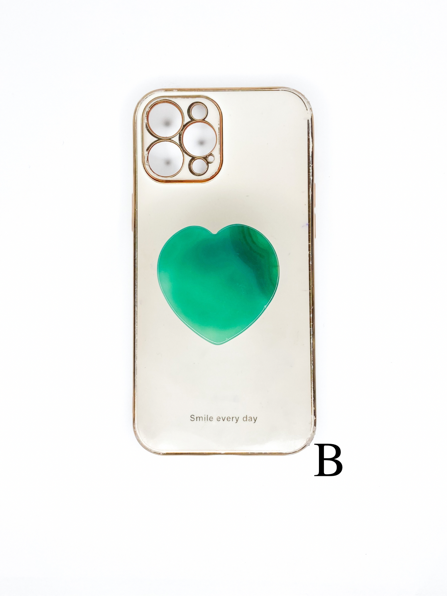 Green Heart Phone Stone