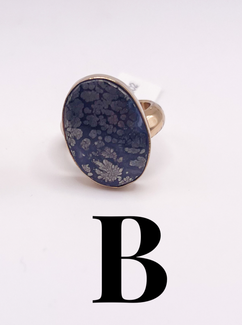 Natural Stones Adjustable Rings- Alchemia