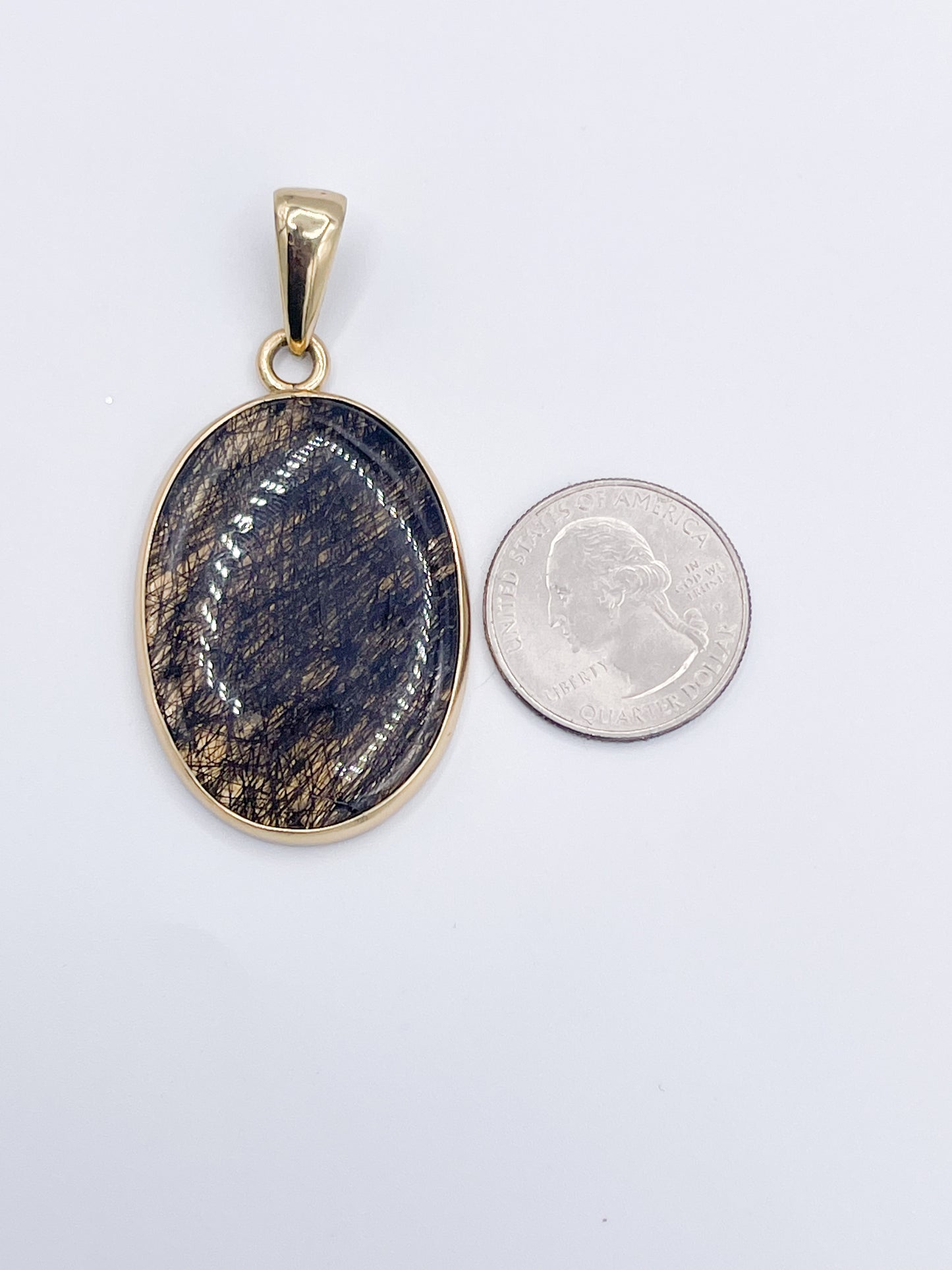 Tourmalated Quartz Pendant - Alchemia