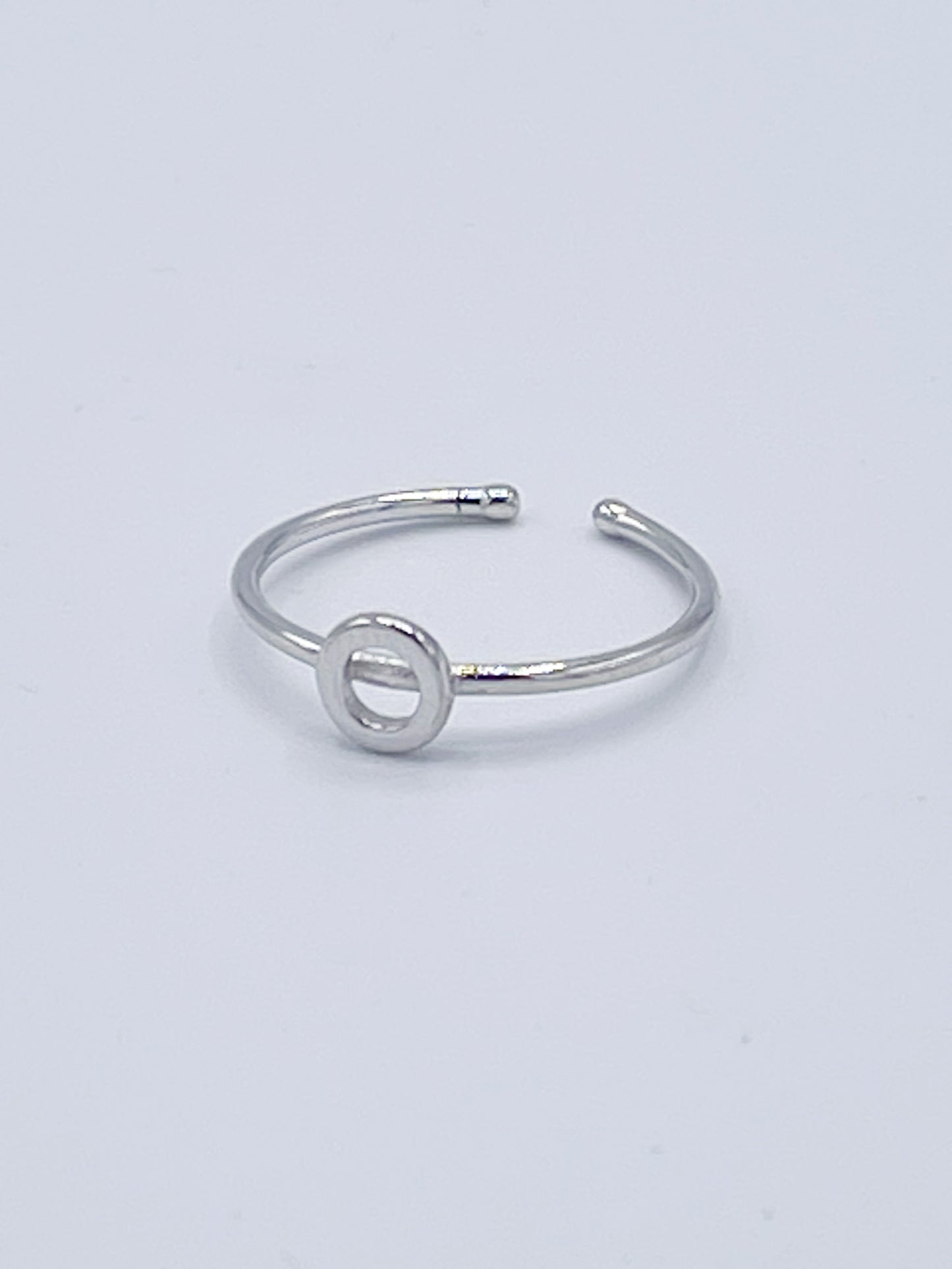 Dainty Initials Midi Rings-Solid Sterling Silver