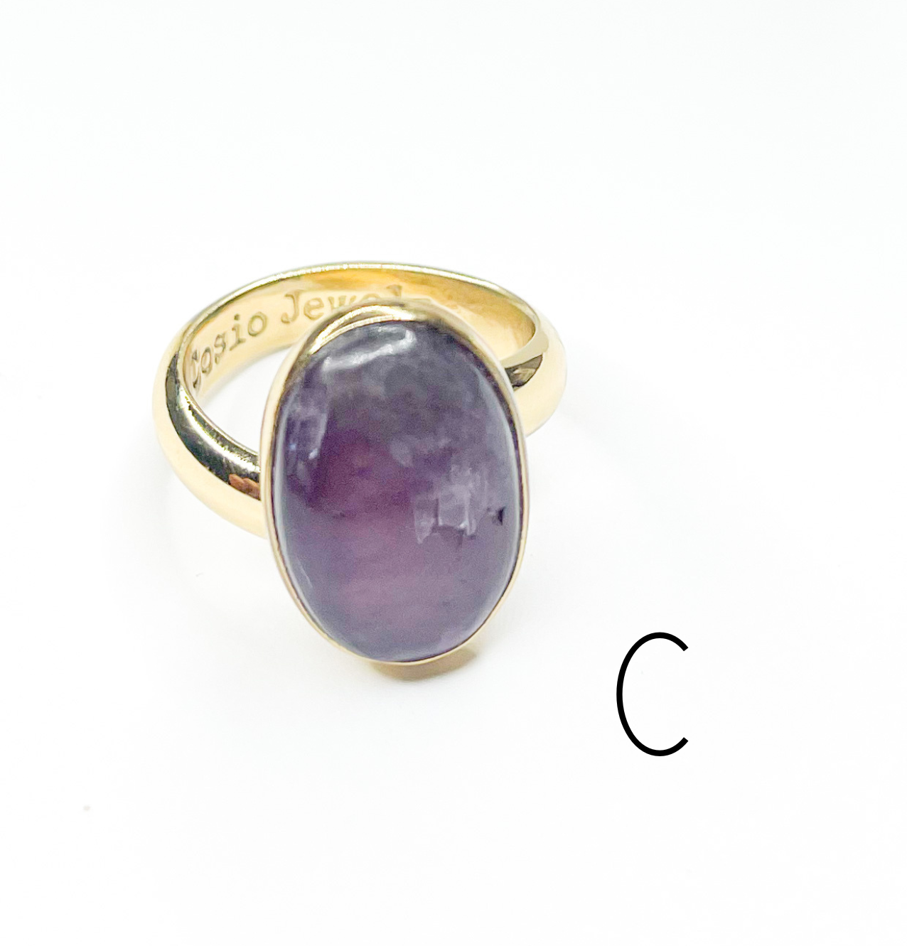 Mixed of Oval Natural Stones Faceted Ring-Alchemia