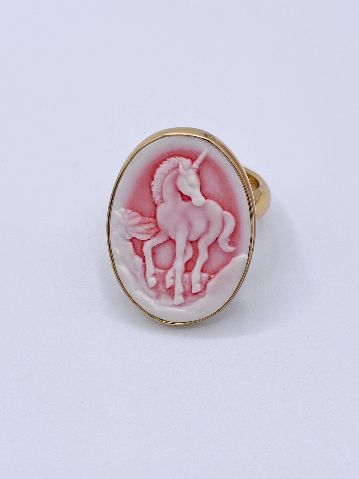 Cameo Unicorn Adjustable Ring - Alchemia