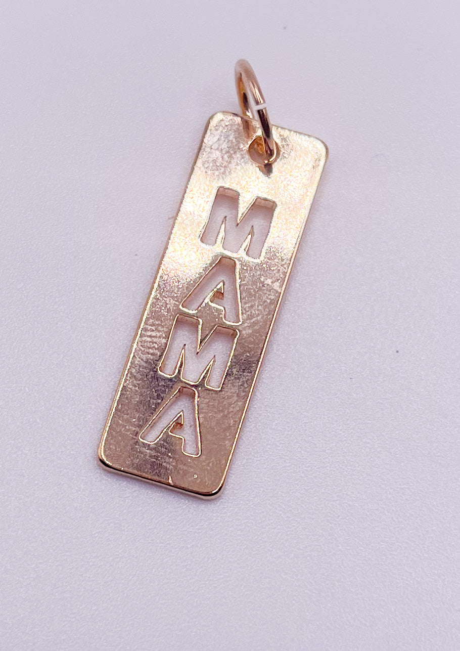 Mama Charm Pendant-18k Gold Filled
