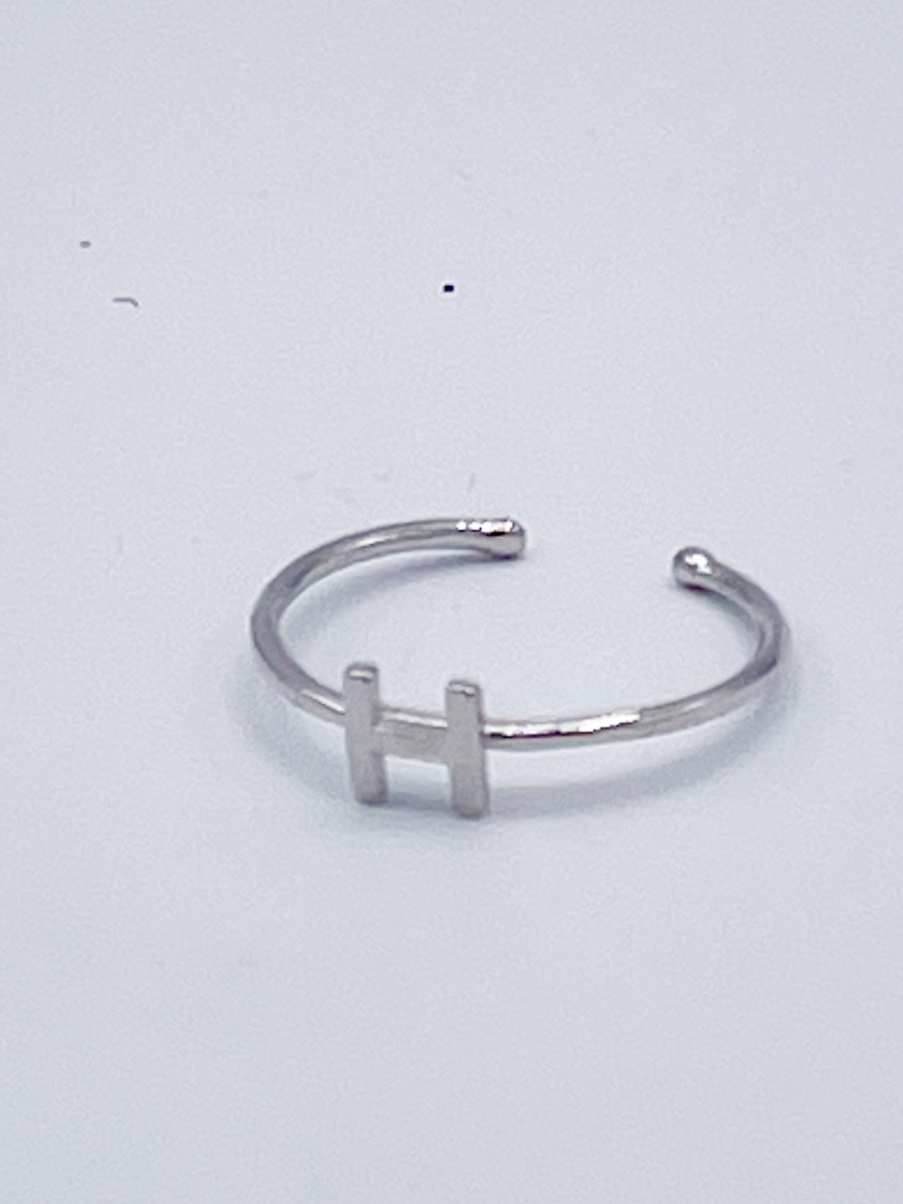 Dainty Initials Midi Rings-Solid Sterling Silver